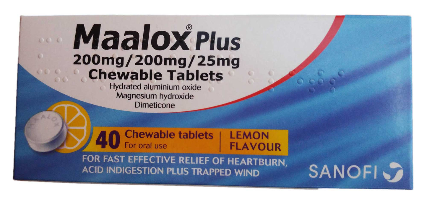 מאלוקס פלוס טבליות Maalox Plus