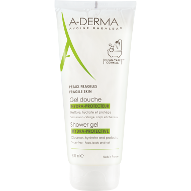 ג'ל רחצה ללא סבון א-דרמה 200 מ"ל A-DERMA Hydra Protective