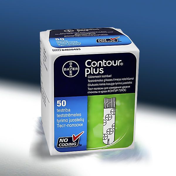 מקלוני בדיקה לרמת סוכר בדם קונטור פלוס CONTOUR PLUS STRIPS