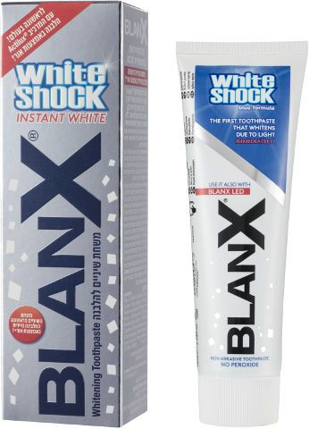 משחת שיניים להלבנה Blanx White Shock