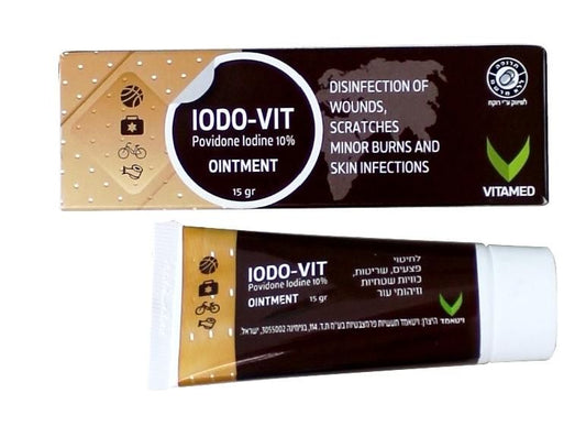 משחה יודו-ויט ויטאמד 15 גרם VITAMED Iodo-vit ointment