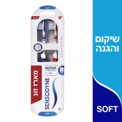 SENSODYNE מברשת שיניים הגנה כפולה מארז זוג